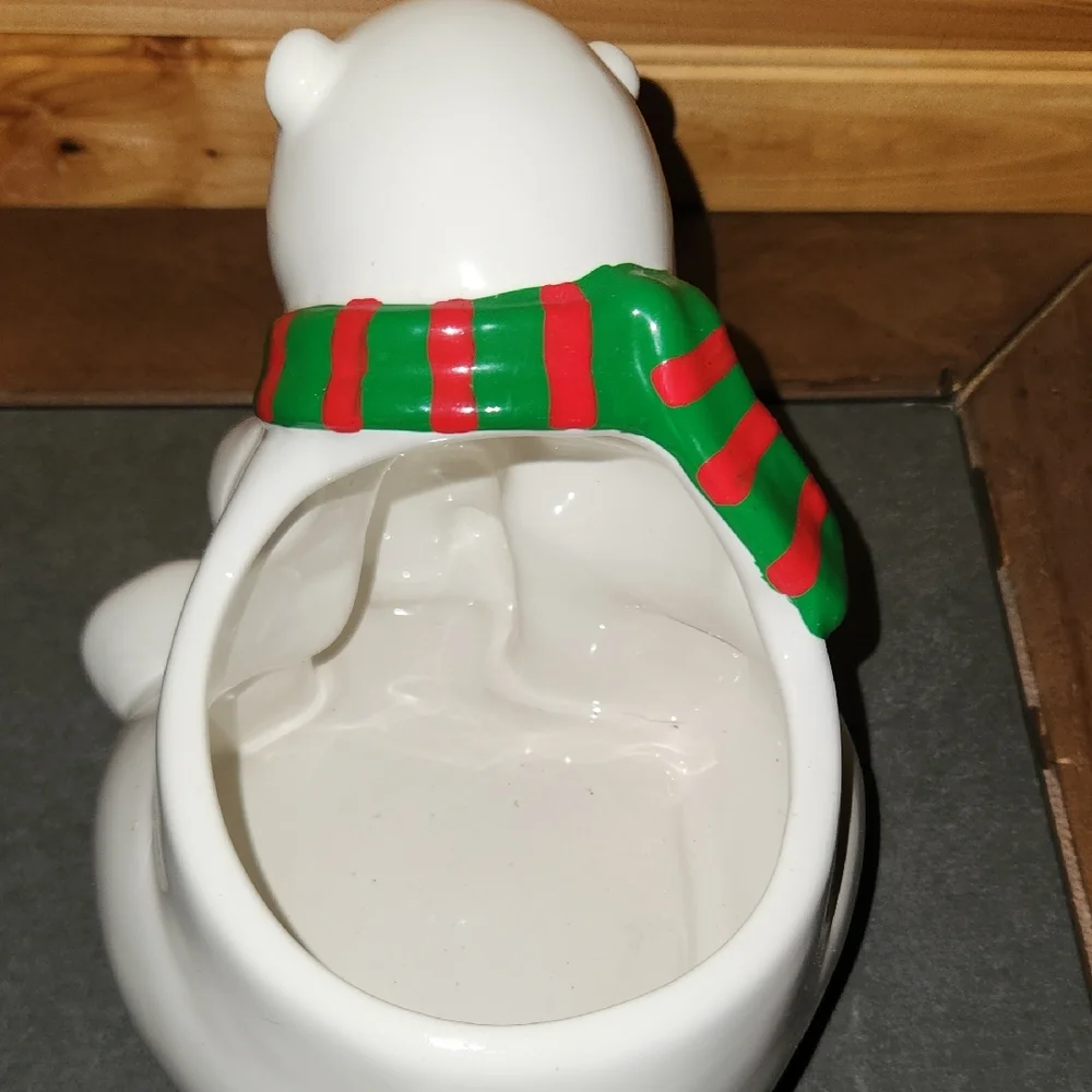 Vintage Telaflira Coca Cola Polar Bear Planter
